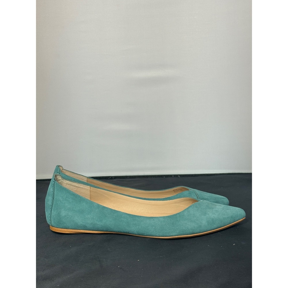 Joes Jeans Womens Teal Suede Pointed Toe Flats Size 10M